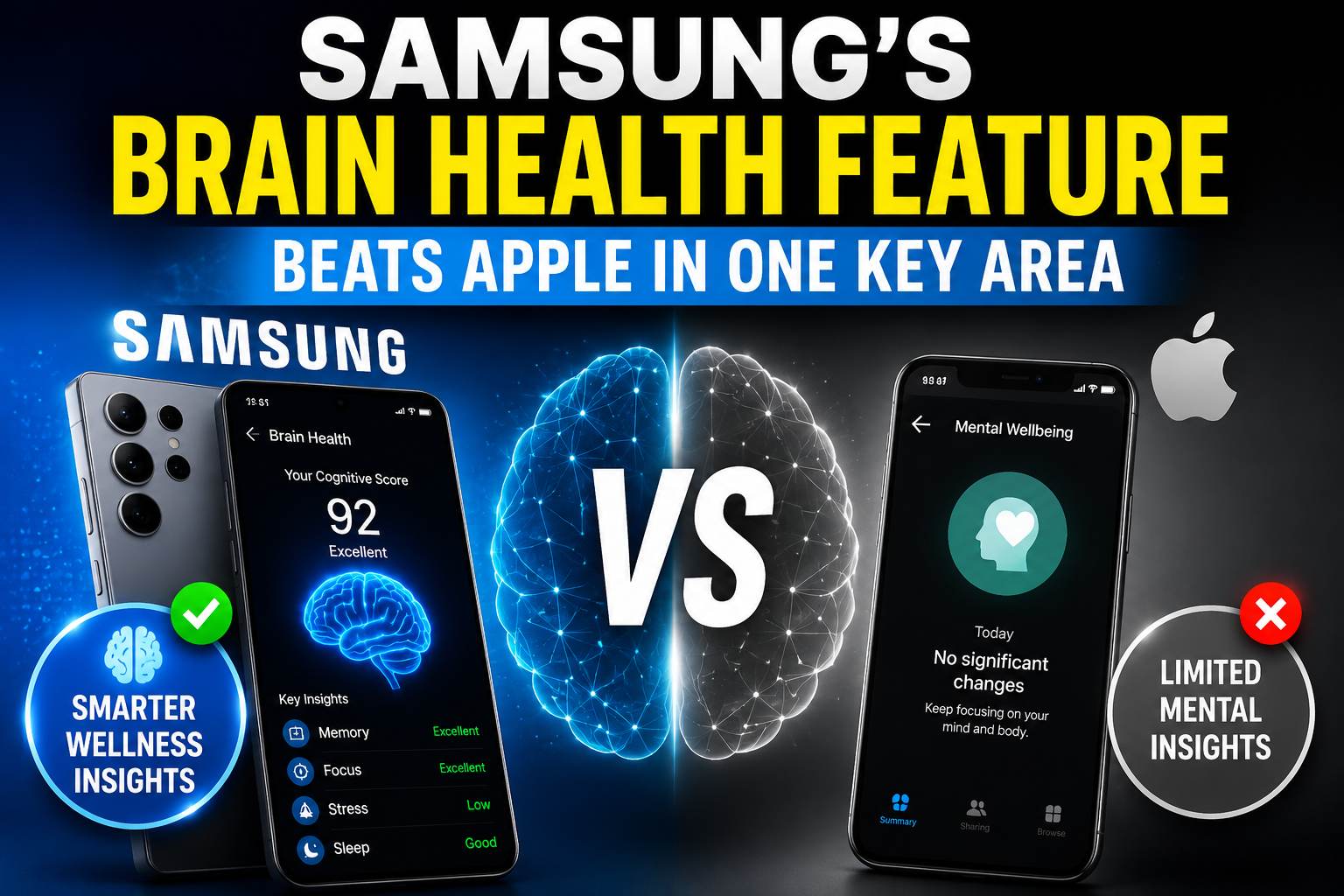 Samsung’s Brain Health Feature Beats Apple in One Key Area