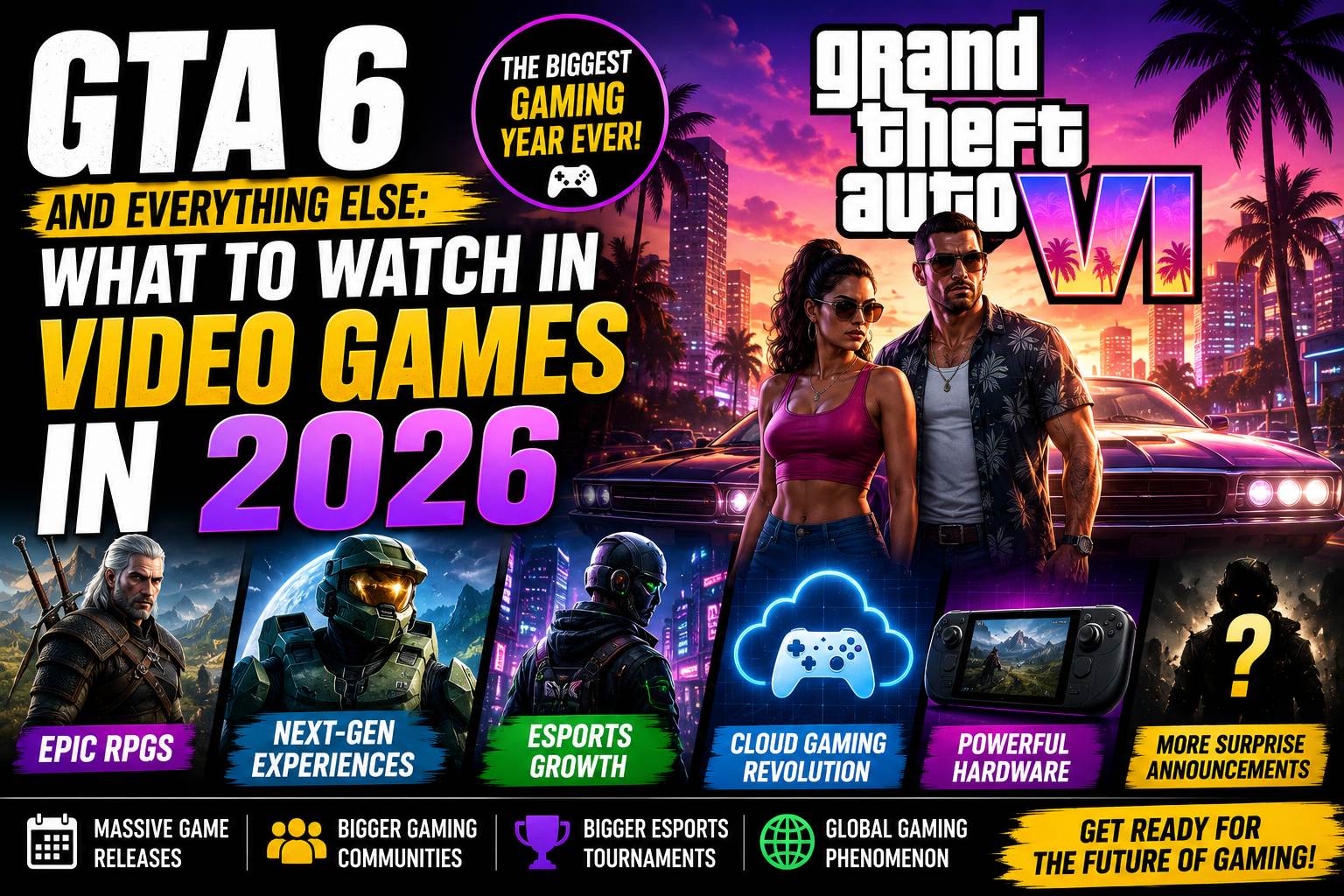 GTA 6 and everything else: What to watch in video games in 2026