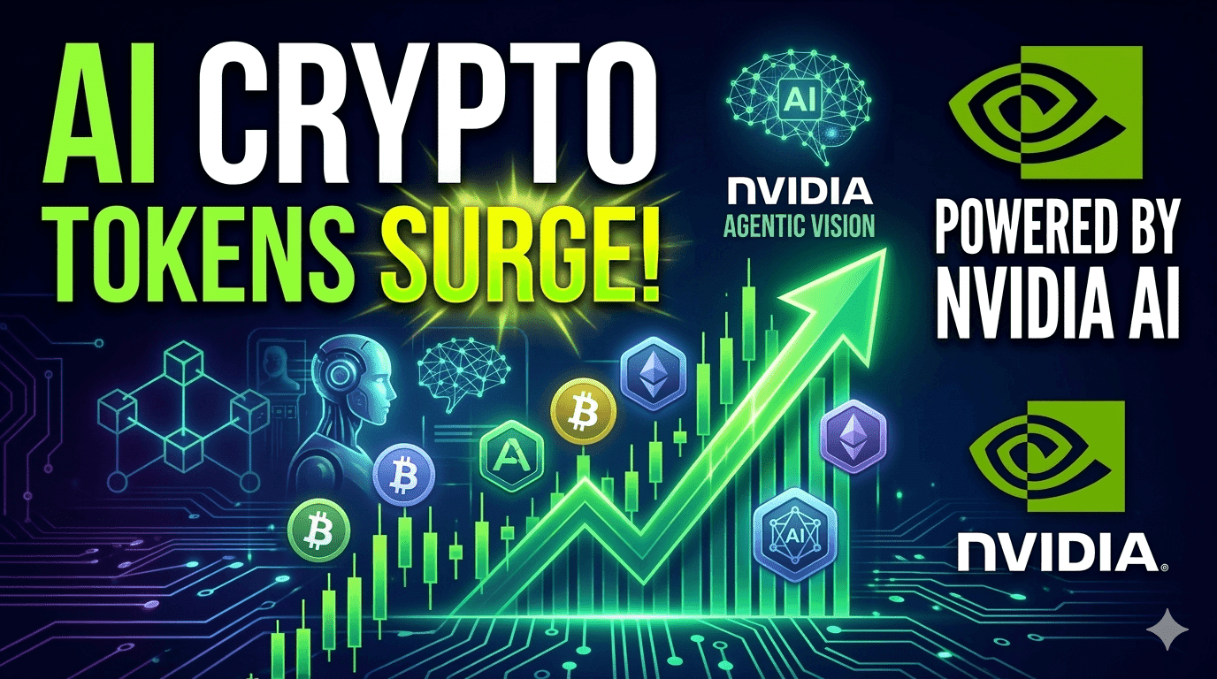 AI-Linked Crypto Tokens Surge on Nvidia's Agentic Vision