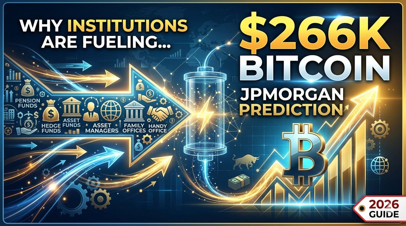 Why Institutions Are Fueling JPMorgan’s $266K Bitcoin Prediction