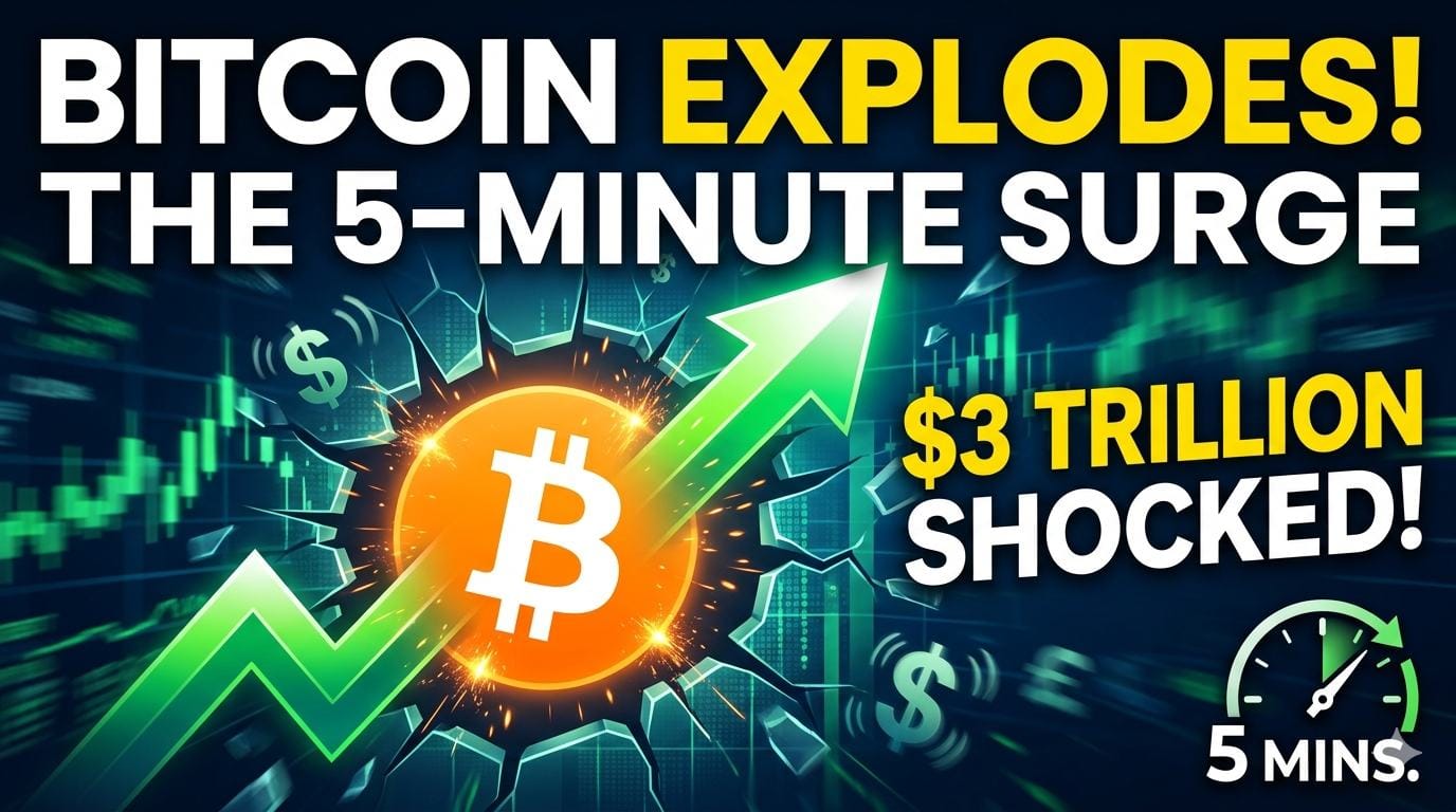 BITCOIN EXPLODES: The 5-Minute Surge That Shook $3 Trillion