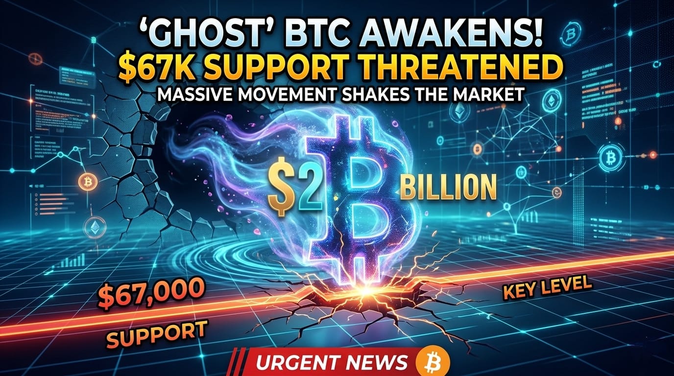 $2B 'Ghost' Bitcoin Awakens to Threaten $67K Support