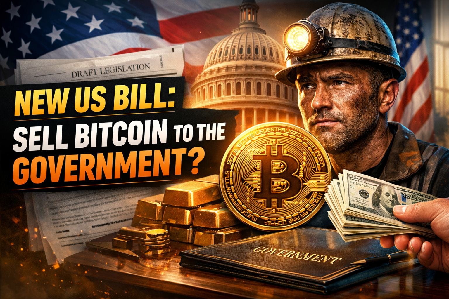 US Bill Drafted: Miners Could Sell Bitcoin to Government