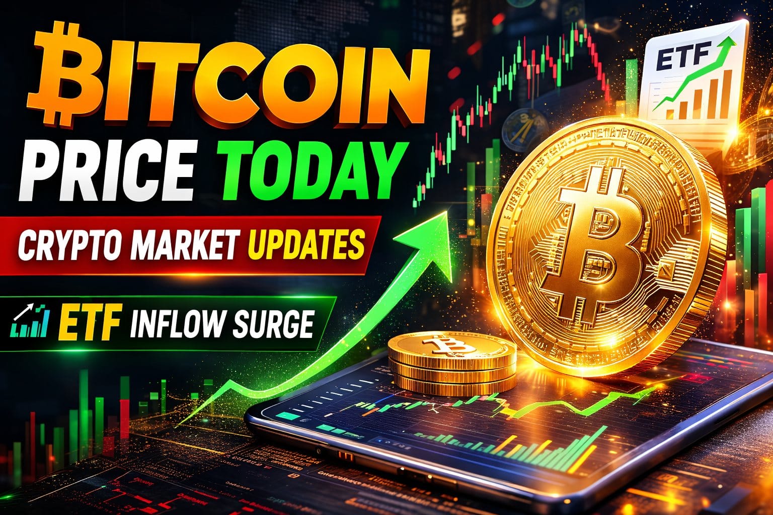 Bitcoin Price Today: Crypto Market Updates & ETF Inflow Surge