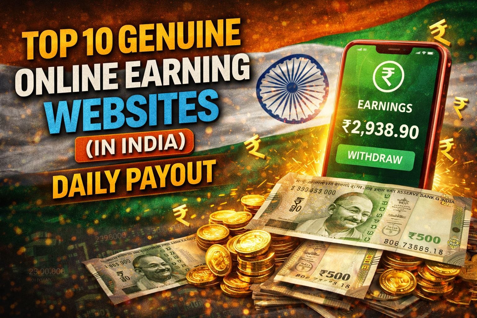 Top 10 Genuine Online Earning Websites in India (Daily Payout)
