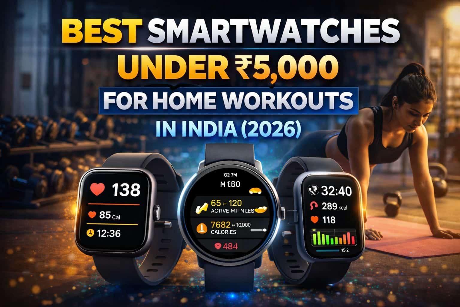 Best Smartwatches Under ₹5,000 for Home Workouts in India 2026