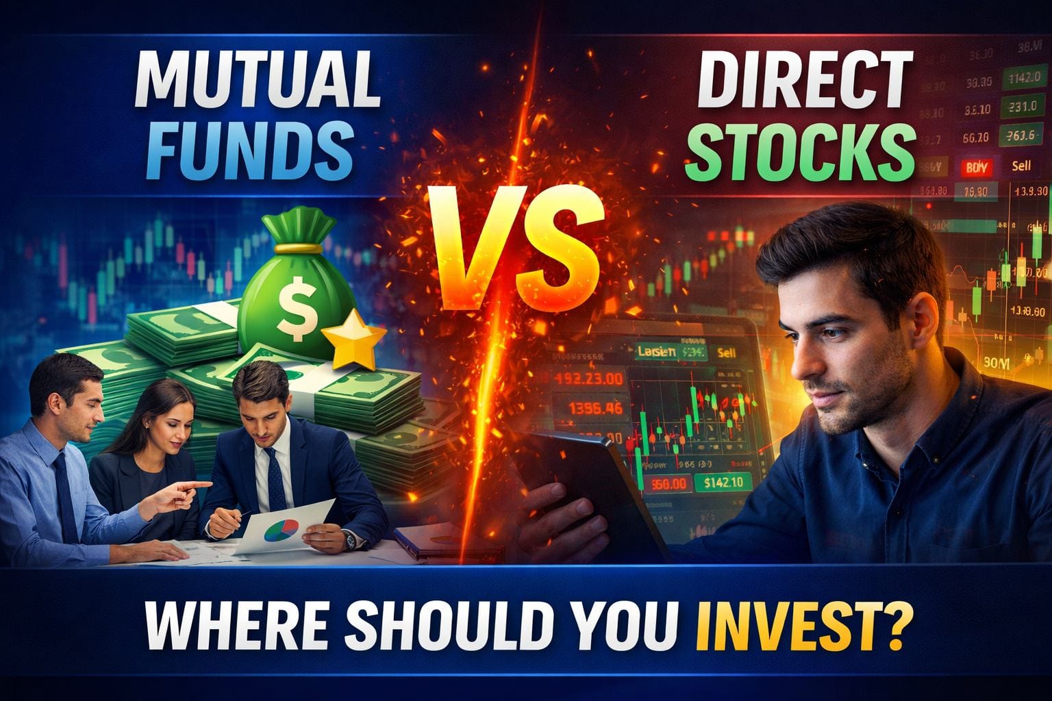 Mutual Funds vs. Direct Stocks: Where Should You Invest?