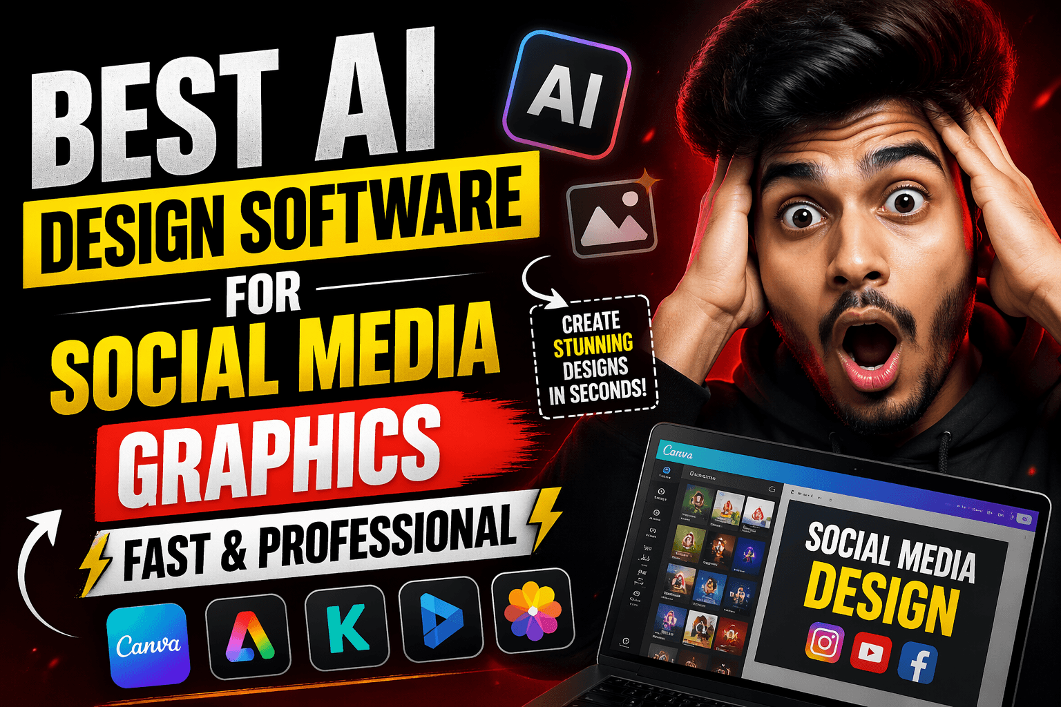 Best AI design software for creating social media graphics quickly?