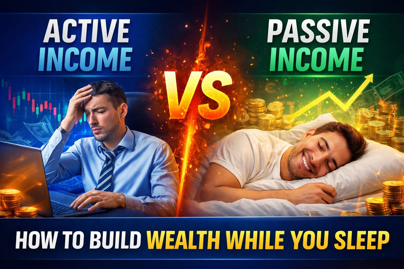 Active vs. Passive Income: How to Build Wealth While You Sleep