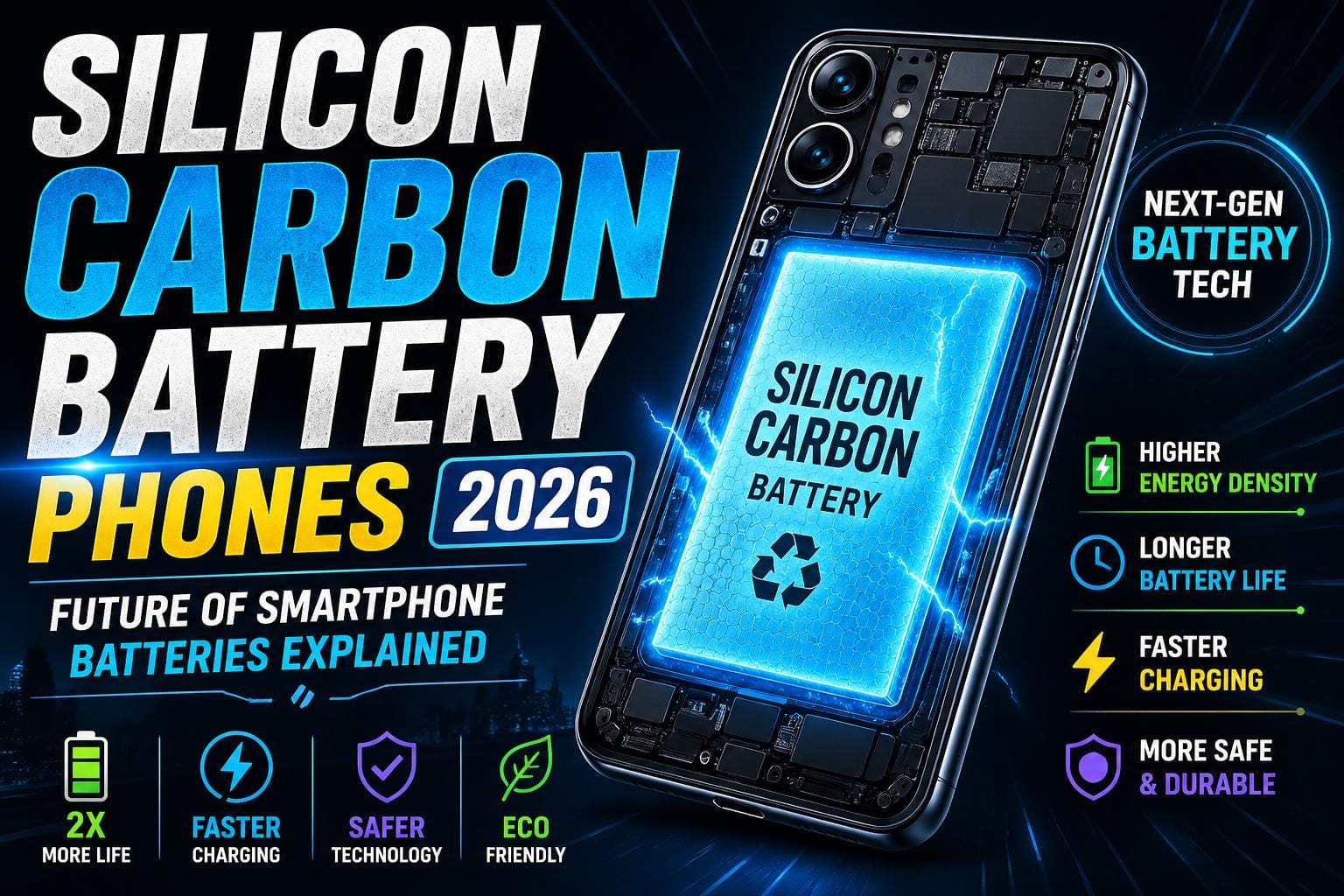 Silicon Carbon Battery Phones 2026: Future of Smartphone Batteries Explained