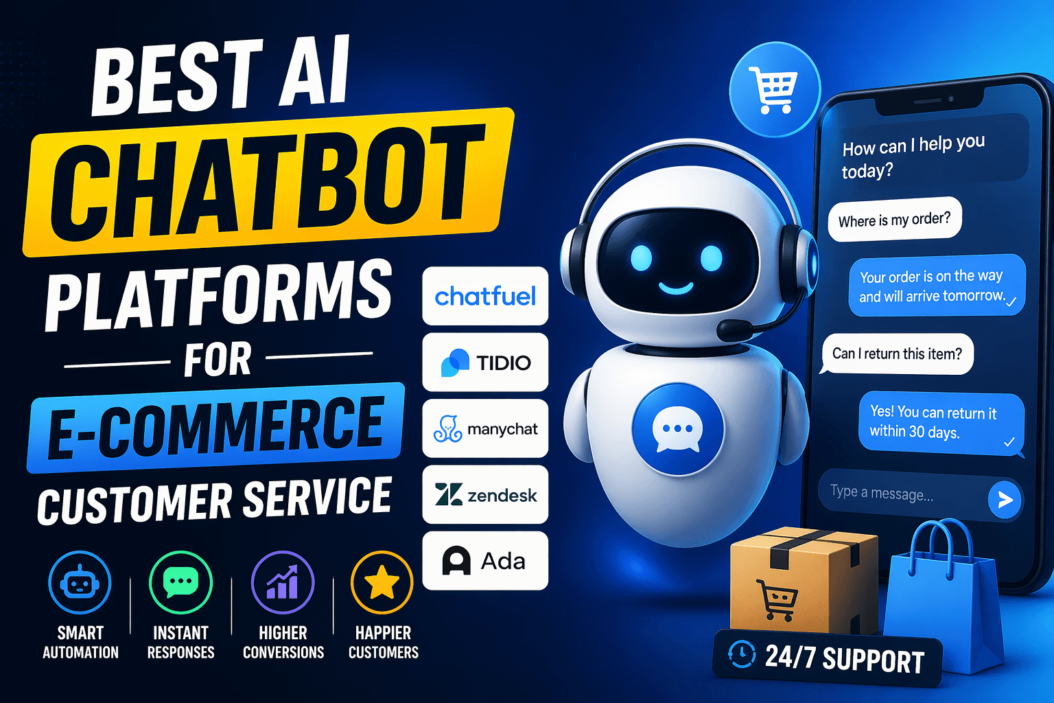 Best AI chatbot platforms for e-commerce customer service?