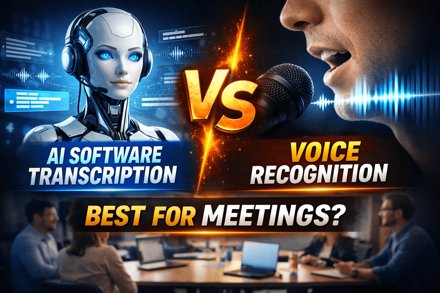 AI Software Transcription vs Voice Recognition: Best for Meetings?