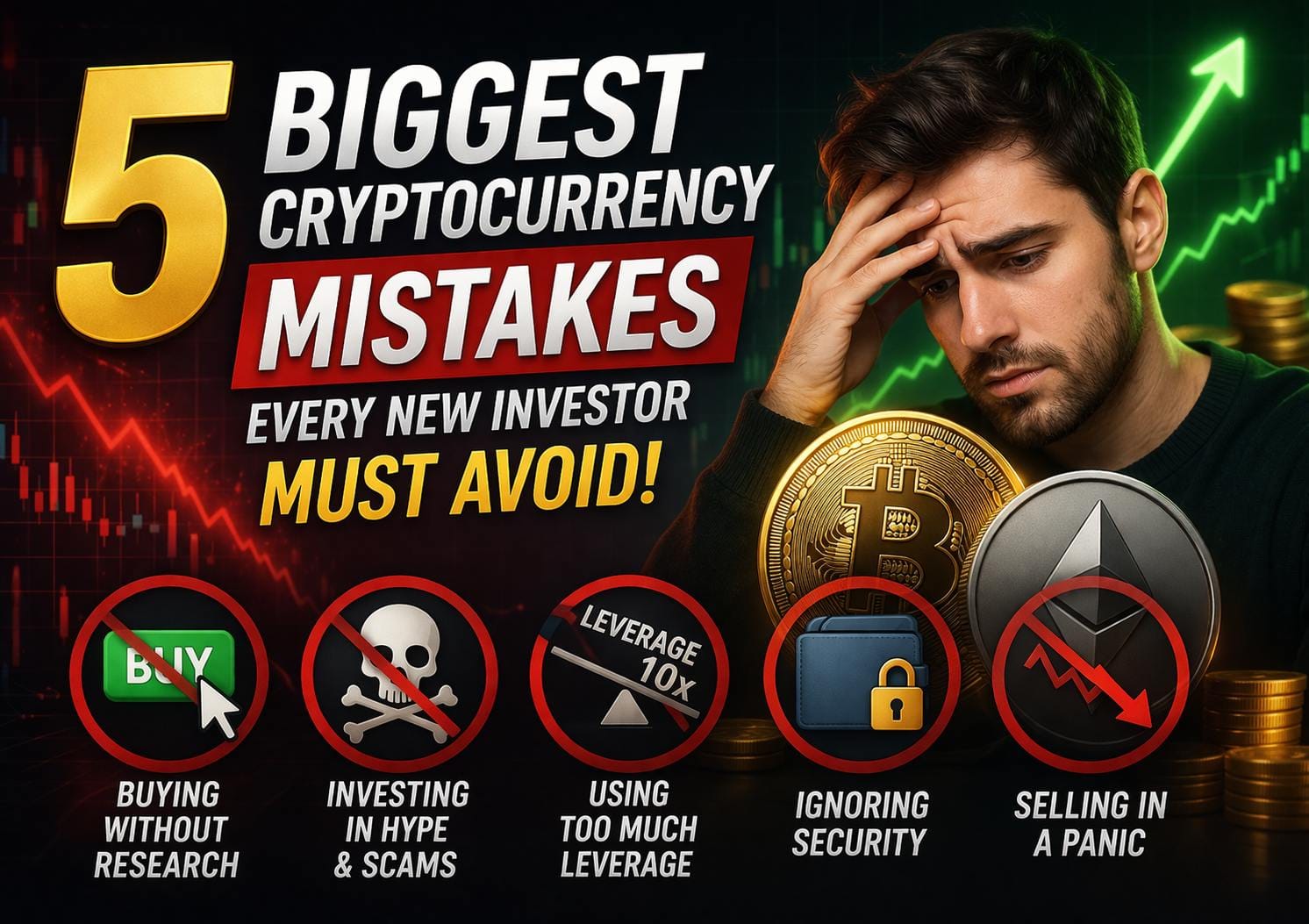 5 Biggest Cryptocurrency Mistakes Every New Investor Must Avoid