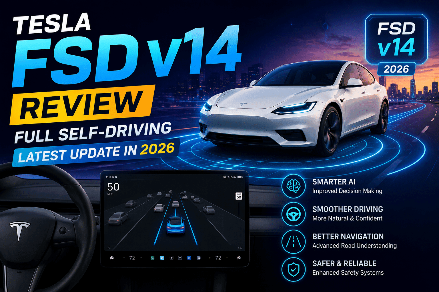 Tesla FSD v14 Review: Full Self-Driving Latest Update in 2026