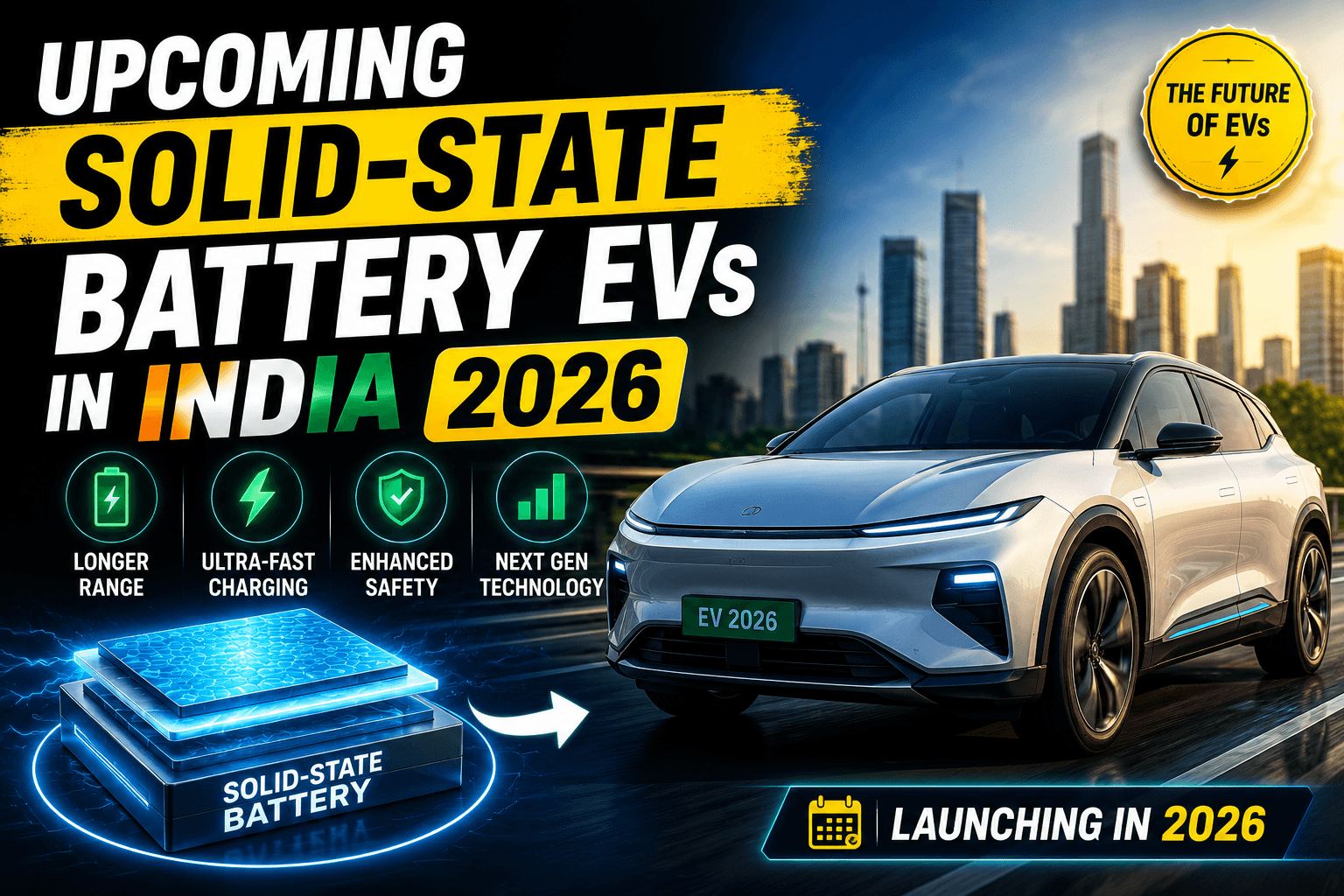 Upcoming solid-state battery EVs in India 2026