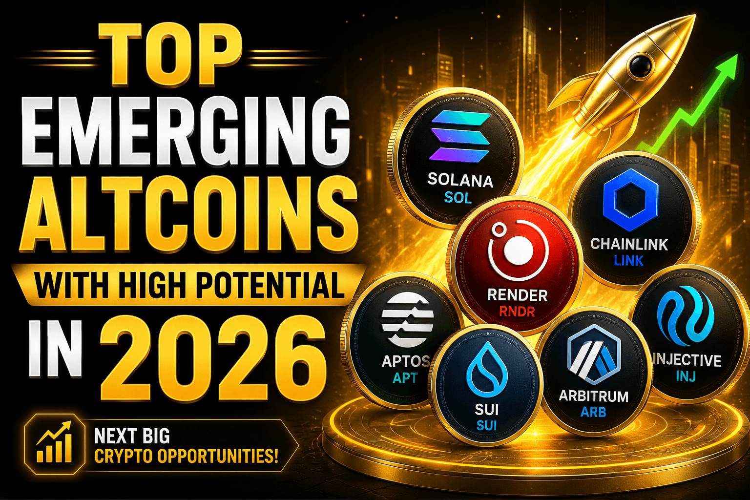 Top emerging Altcoins with high potential in 2026